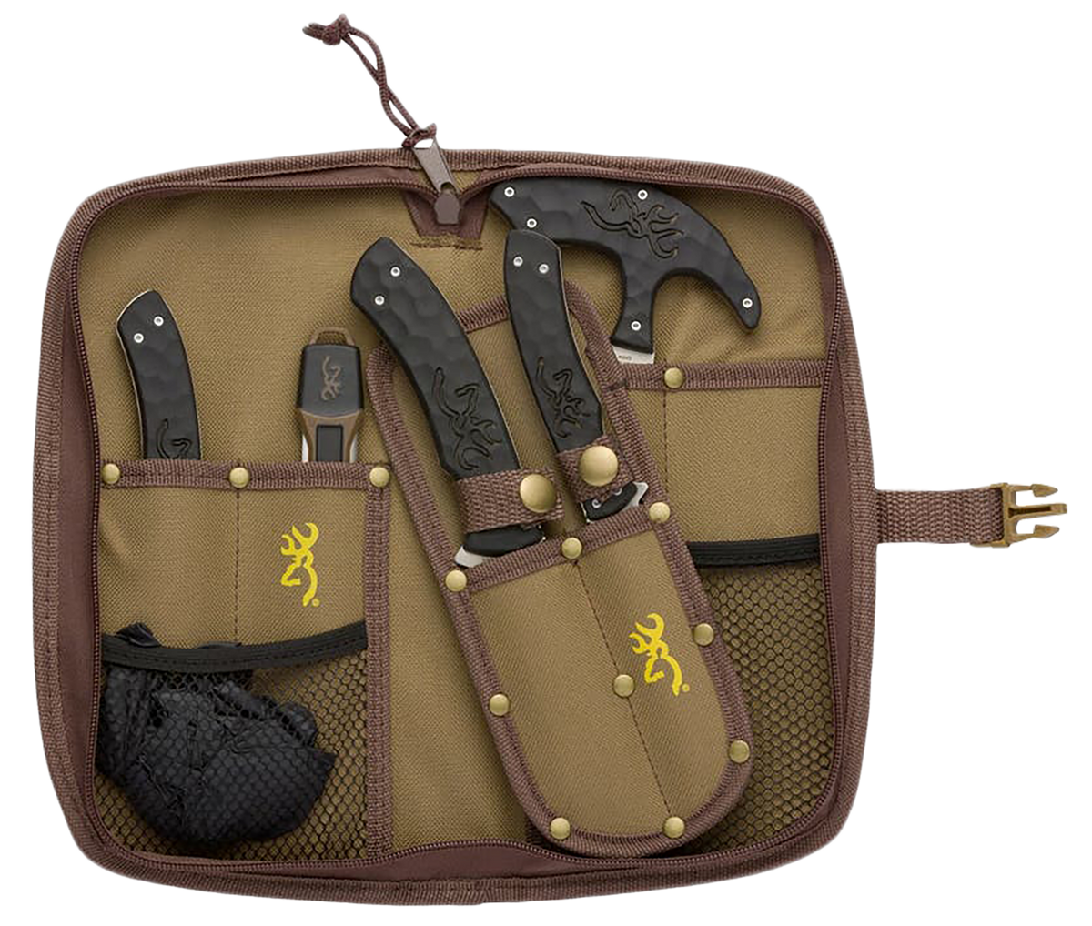 Browning Primal Combo 6-Piece Game Processing Knife Set 8Cr13MoV Fixed Blade