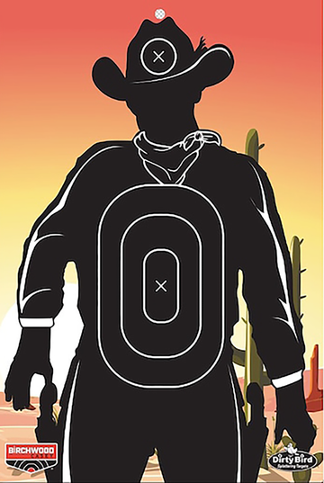 Birchwood Casey Dirty Bird Gunslinger Skyline 12" x 18" Paper Target 6 Pack