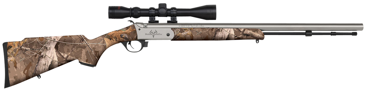 Traditions Buckstalker XT 50 Cal 24" Break-Open Muzzleloader - Next Wyld Camo / 3-9x40mm Scope