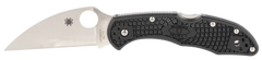 Spyderco Delica 4 Lightweight 2.87" Wharncliffe VG-10 FRN Black Folding Knife - Plain Edge