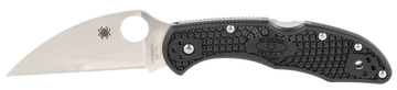 Spyderco Delica 4 Lightweight 2.87" Wharncliffe VG-10 FRN Black Folding Knife - Plain Edge