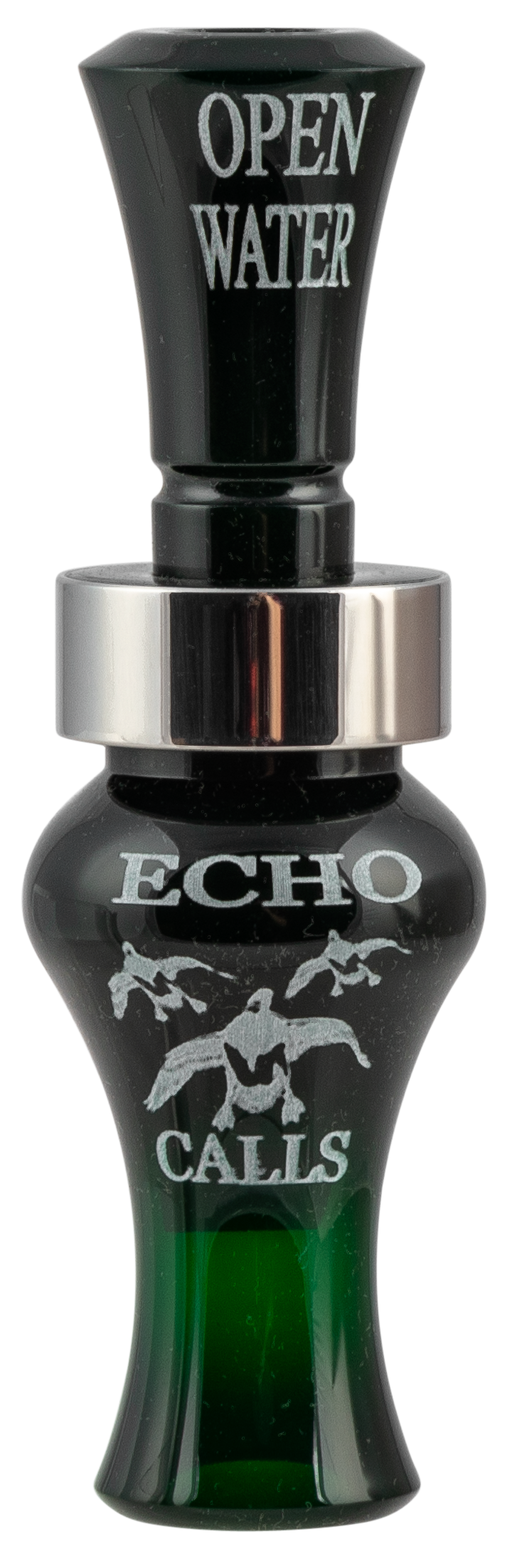 Echo Calls Open Water Dark Green Acrylic Single Reed Mallard Hen Duck Call