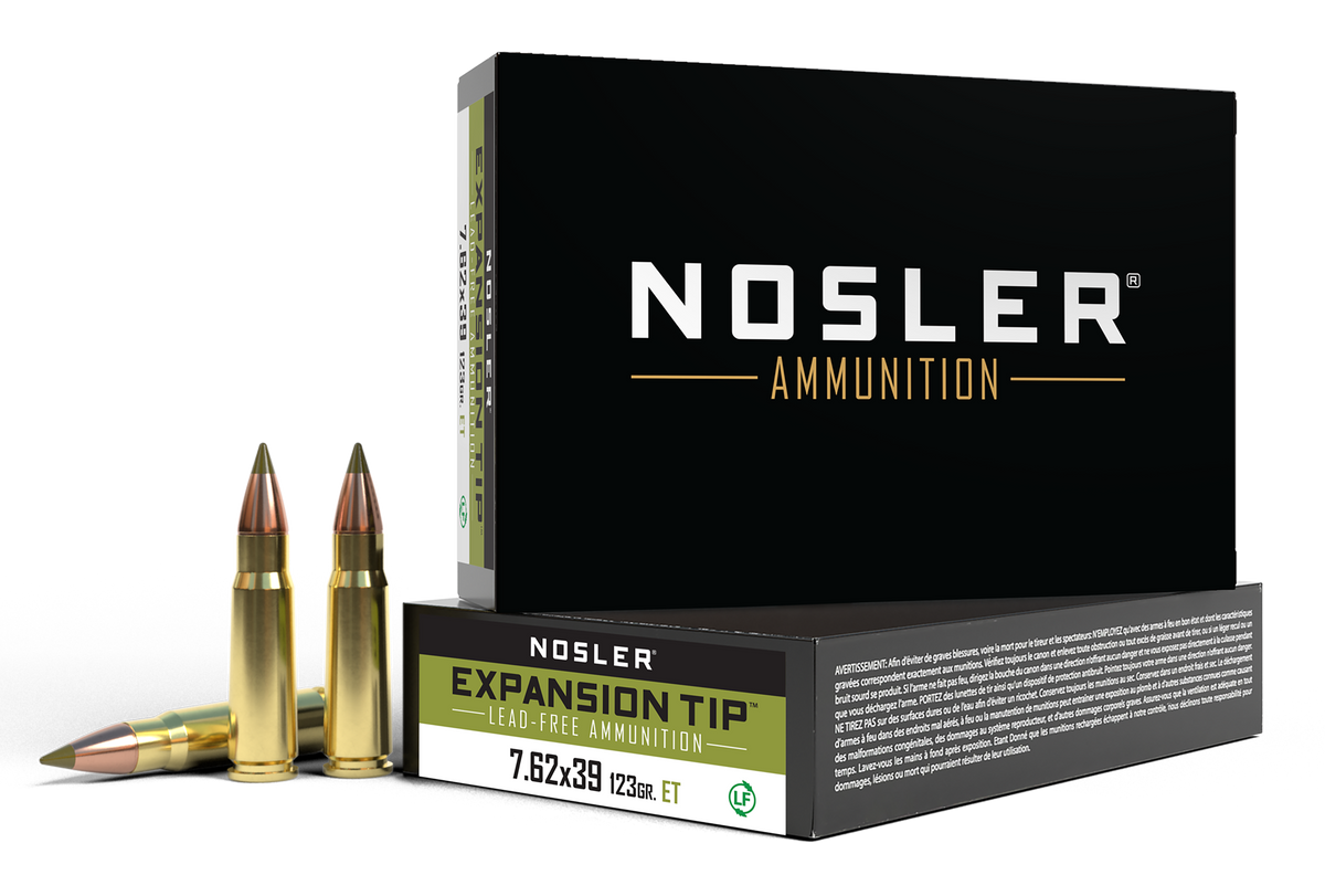 Nosler E-Tip 7.62x39mm 123gr Boat Tail - Box or Case