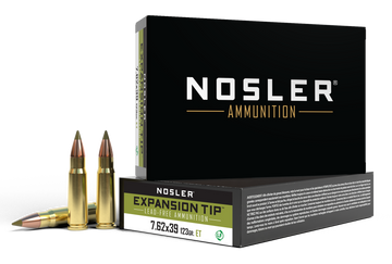 Nosler E-Tip 7.62x39mm 123gr Boat Tail - Box or Case