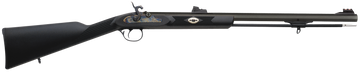 Traditions Deerhunter 50 Cal Percussion 24" Blued Octagon Black Synthetic Stock Single Shot Muzzleloader