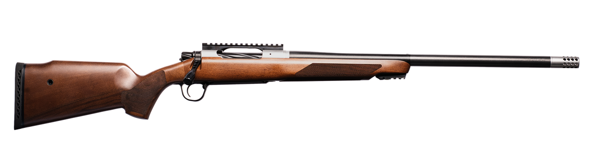 Christensen Arms Ridgeline Safari Plains Game 300 Win Mag 22" Bolt-Action Rifle - Carbon Fiber Barrel, Brown Stock - European