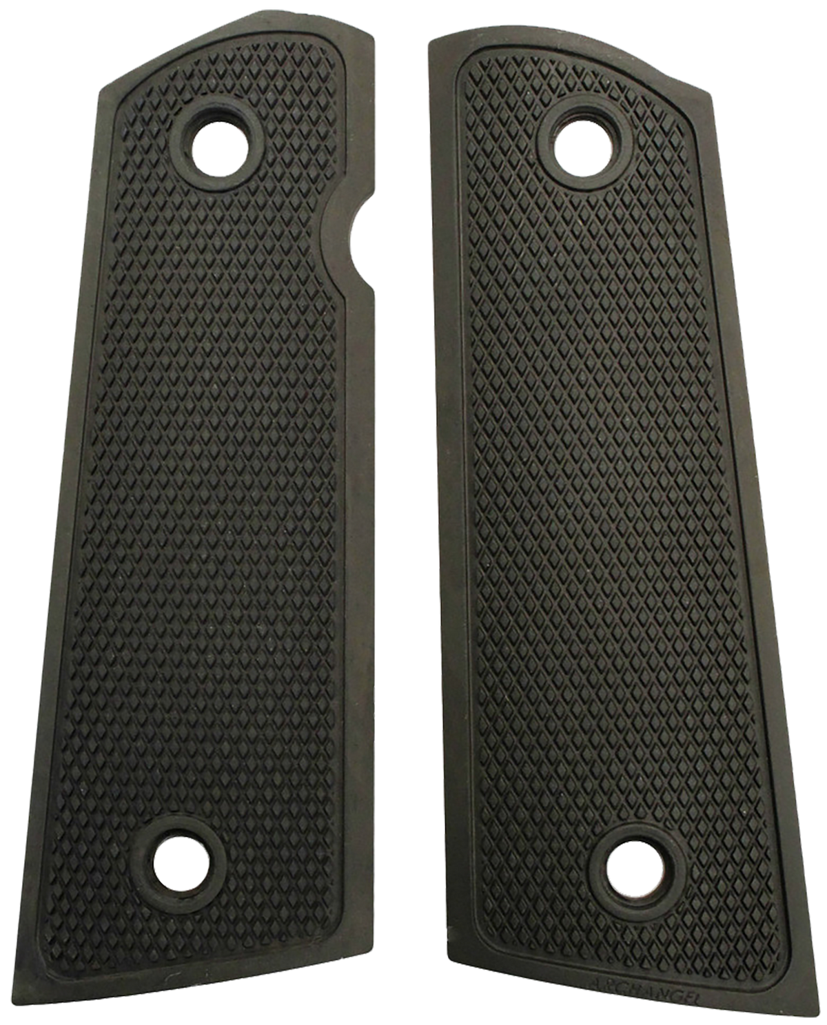 Archangel AA107 1911 Government Aluminum Grip Panels Black Anodized Diamond Checkering