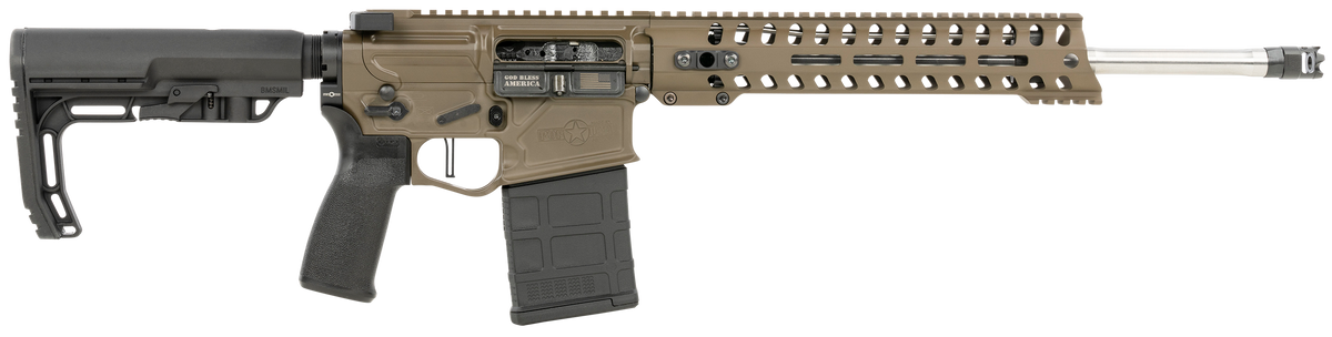 Patriot Ordnance Factory Rogue 7.62x51mm NATO 16.5" 20+1 Semi-Auto Rifle - Patriot Brown