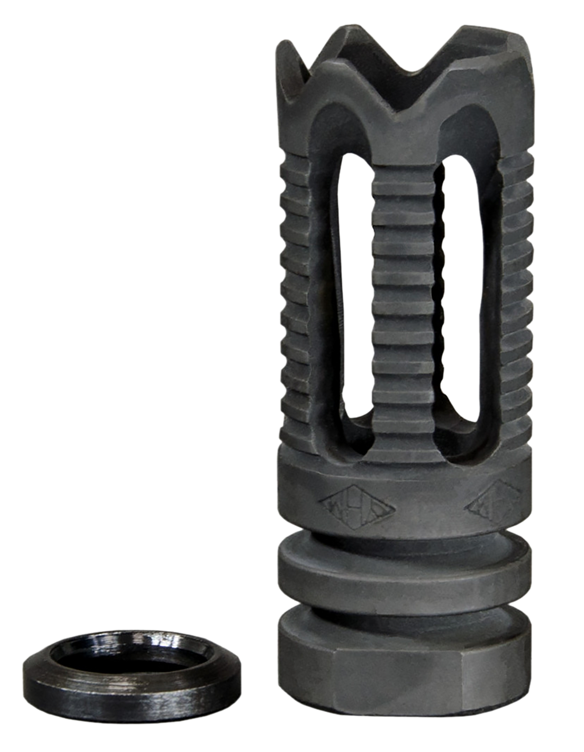 Yankee Hill 285C2 Phantom Flash Hider with Teeth 5.56x45mm NATO 1/2x28 Black Steel - AR Platform