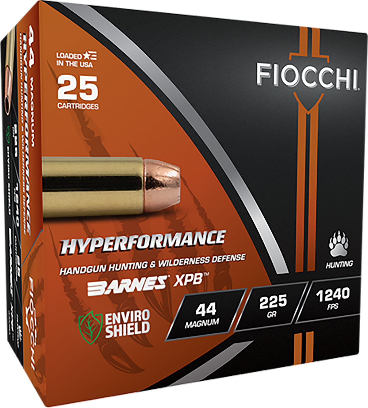 Fiocchi Hyperformance 44 Rem Mag 225gr XPB 25 Rd - Box or Case
