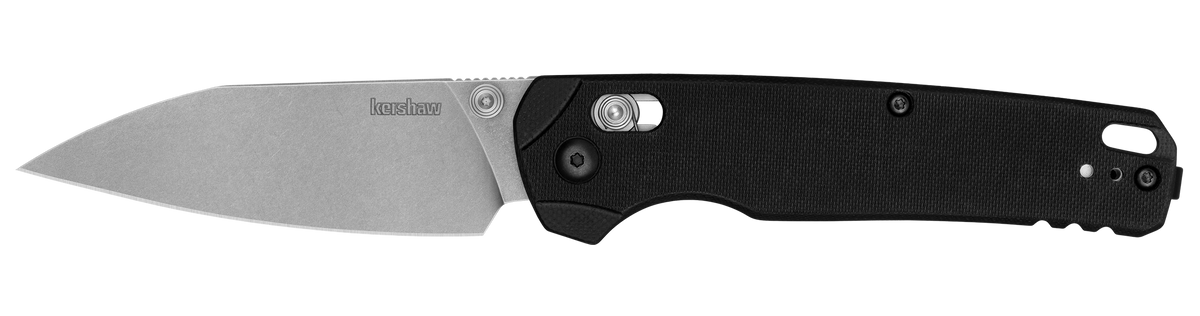 Kershaw Bel Air XL 3.4" Folding Reverse Tanto Plain Stonewashed CPM MagnaCut - Black G10