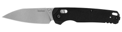 Kershaw Bel Air XL 3.4" Folding Reverse Tanto Plain Stonewashed CPM MagnaCut - Black G10
