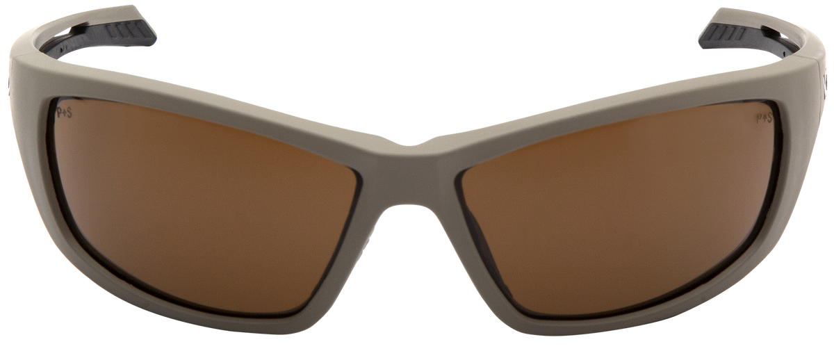 Pyramex Howitzer Safety Glasses Bronze Anti-Fog Lens Tan Frame