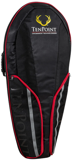 TenPoint HCA20119 Narrow Soft Case Black/Red - Water-Resistant Crossbow Case w/ Backpack Straps