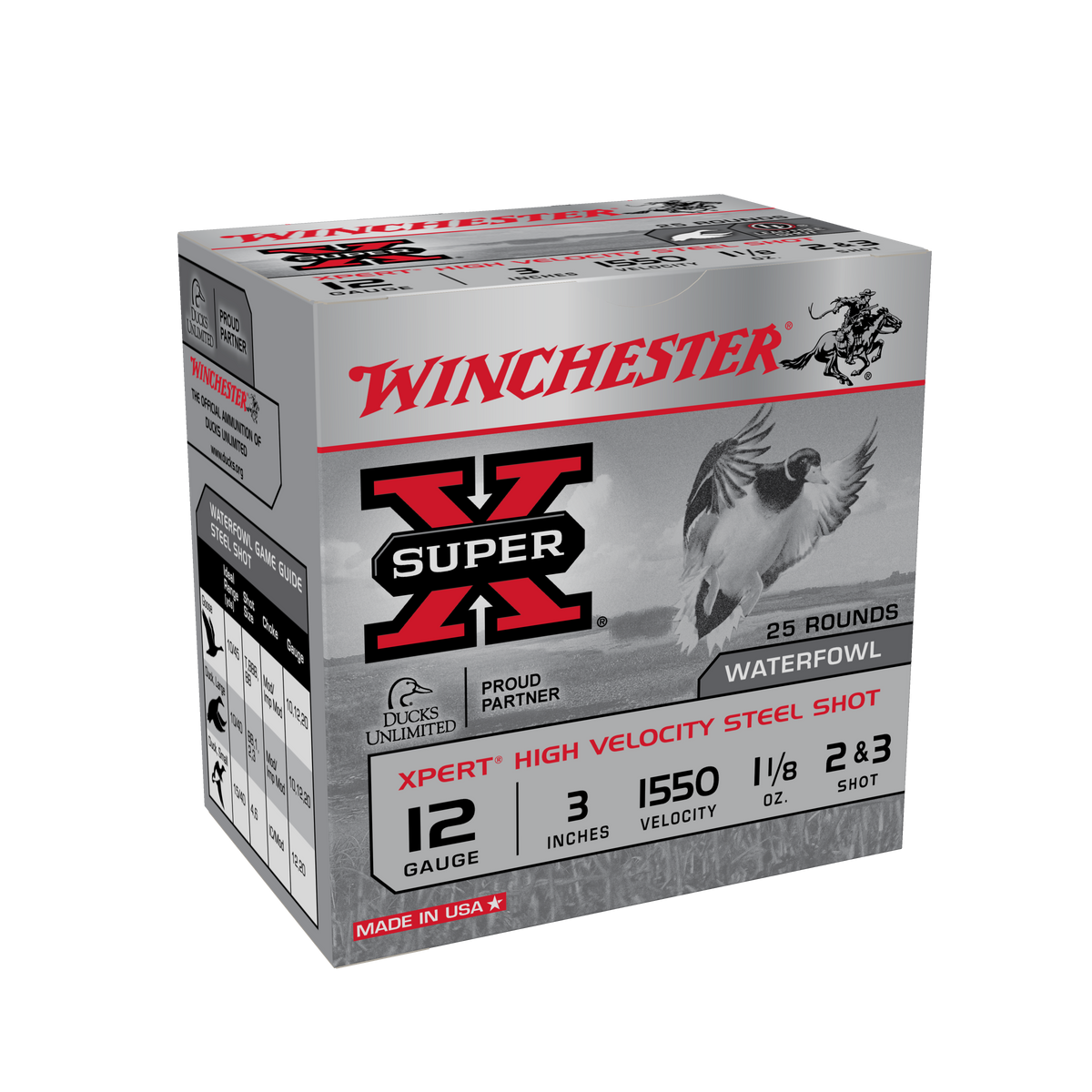 Winchester Ammo Super X Xpert High Velocity 12 Gauge 3" 1-1/8 oz #2/#3 Shot 25 Rd - Box or Case