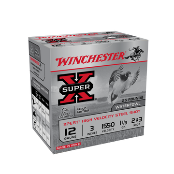 Winchester Ammo Super X Xpert High Velocity 12 Gauge 3" 1-1/8 oz #2/#3 Shot 25 Rd - Box or Case