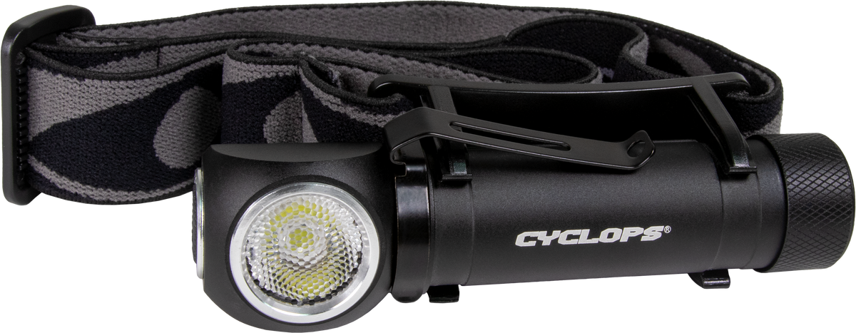 Cyclops Hades 1000 Lumen Rechargeable Headlamp P9 LED Black Anodized