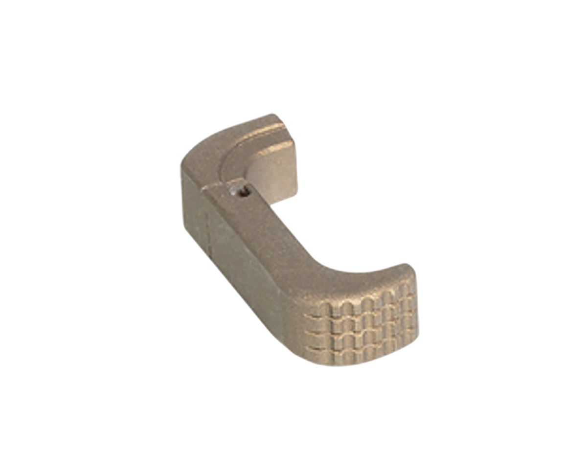 Timber Creek Outdoors Glock 43X/48 Extended Magazine Release Anodized Burnt Bronze Aluminum