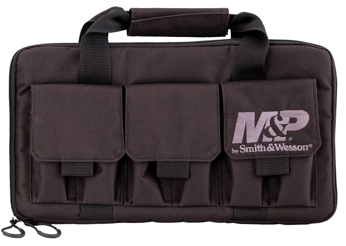 M&P Accessories 110029 Pro Tac Double Handgun Case Black Nylon
