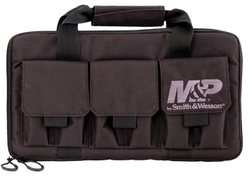 M&P Accessories 110029 Pro Tac Double Handgun Case Black Nylon