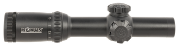 Konus KonusPro M-30 1-6x24mm 30mm Tube Dual Illuminated Engraved Circle Dot Riflescope - Matte Black