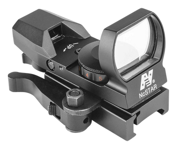 NcSTAR D4RGBQ Reflex Optic 1x 3 MOA Red/Green 4 Reticle CR2032 Black Anodized