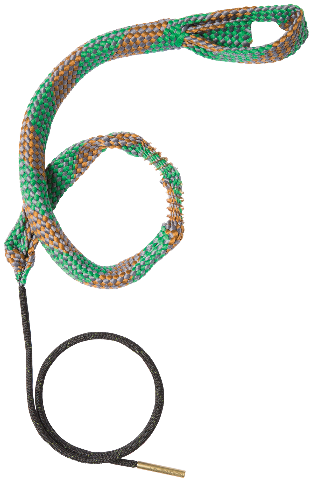 Hoppes BoreSnake Den 40/41 Cal Pistol Bore Cleaner Rope - Bronze Bristle