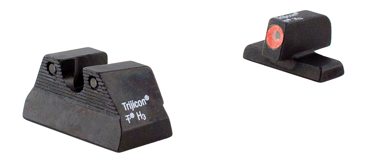 Trijicon HD Night Sight Set Green Tritium Orange Front Outline - Fits H&K USP