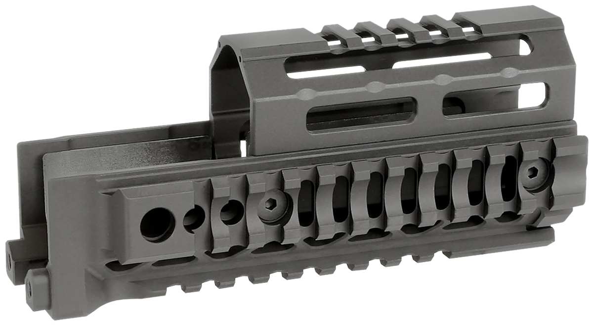 Midwest Industries AK Alpha 6" Quad Rail Handguard - Black - AK-47/AK-74