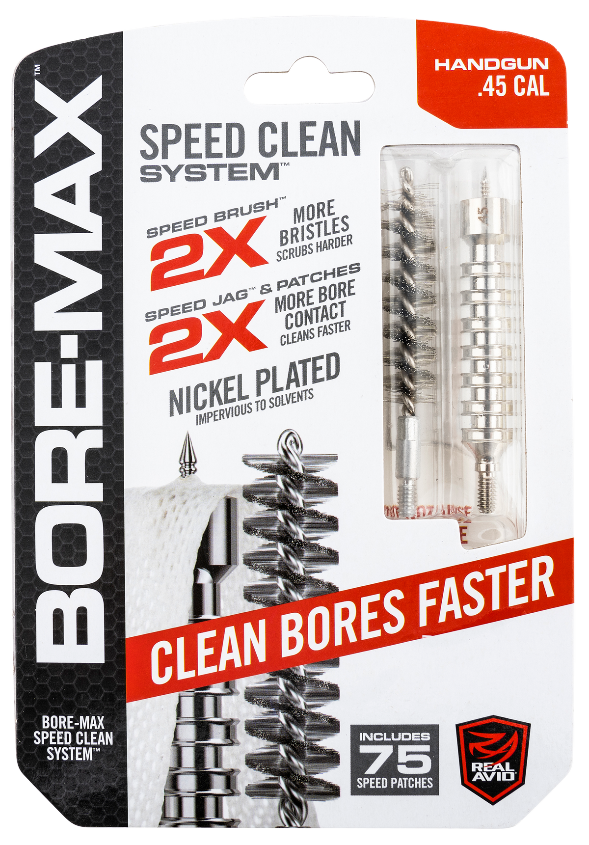 Real Avid Bore-Max Speed Clean Upgrade Set 45 Cal Pistol