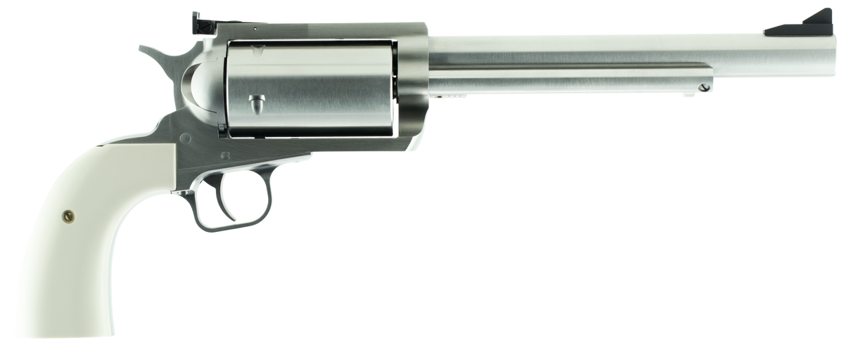 Magnum Research BFR Long Cylinder 45-70 Gov 7.5" 5-Shot SAO Revolver - Bisley White Laminate