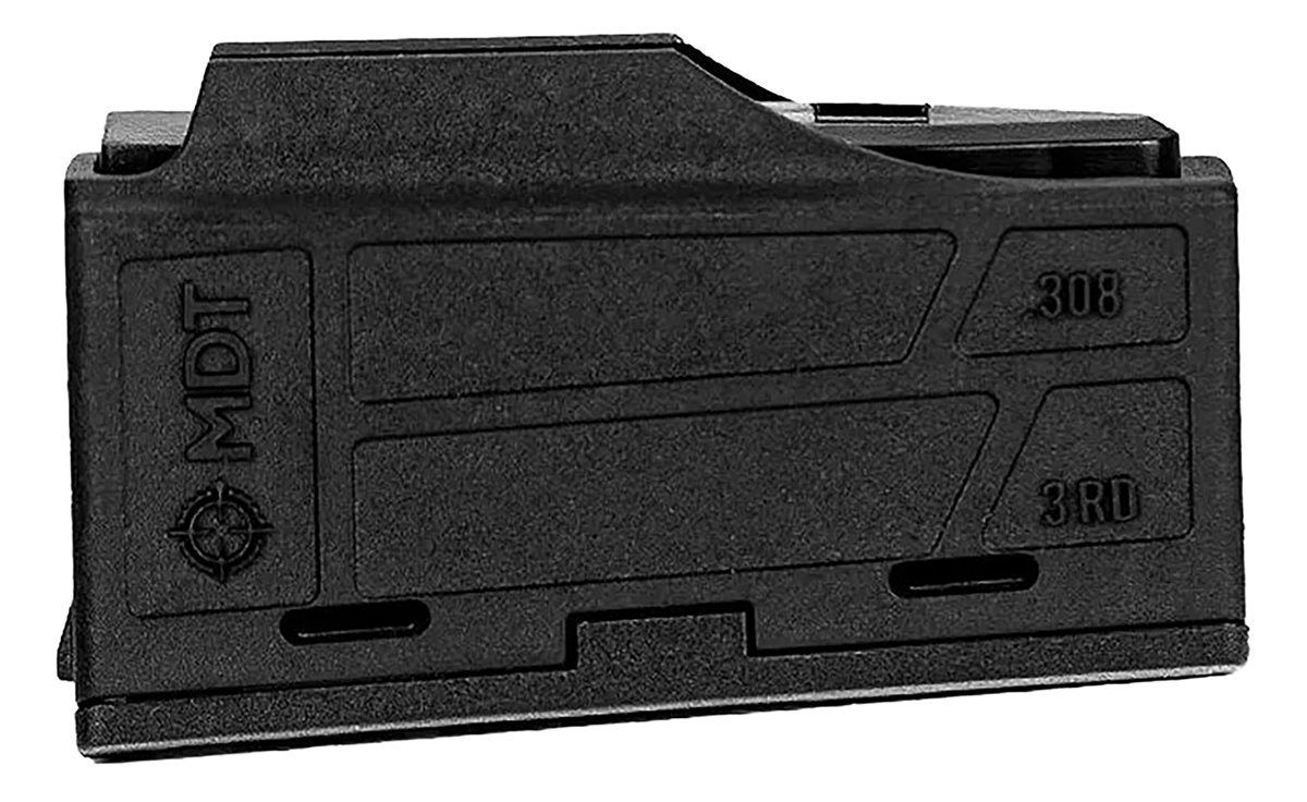 MDT AICS Polymer .308/6.5 Creedmoor 3-Rd Flush Fit Short Action Black Magazine