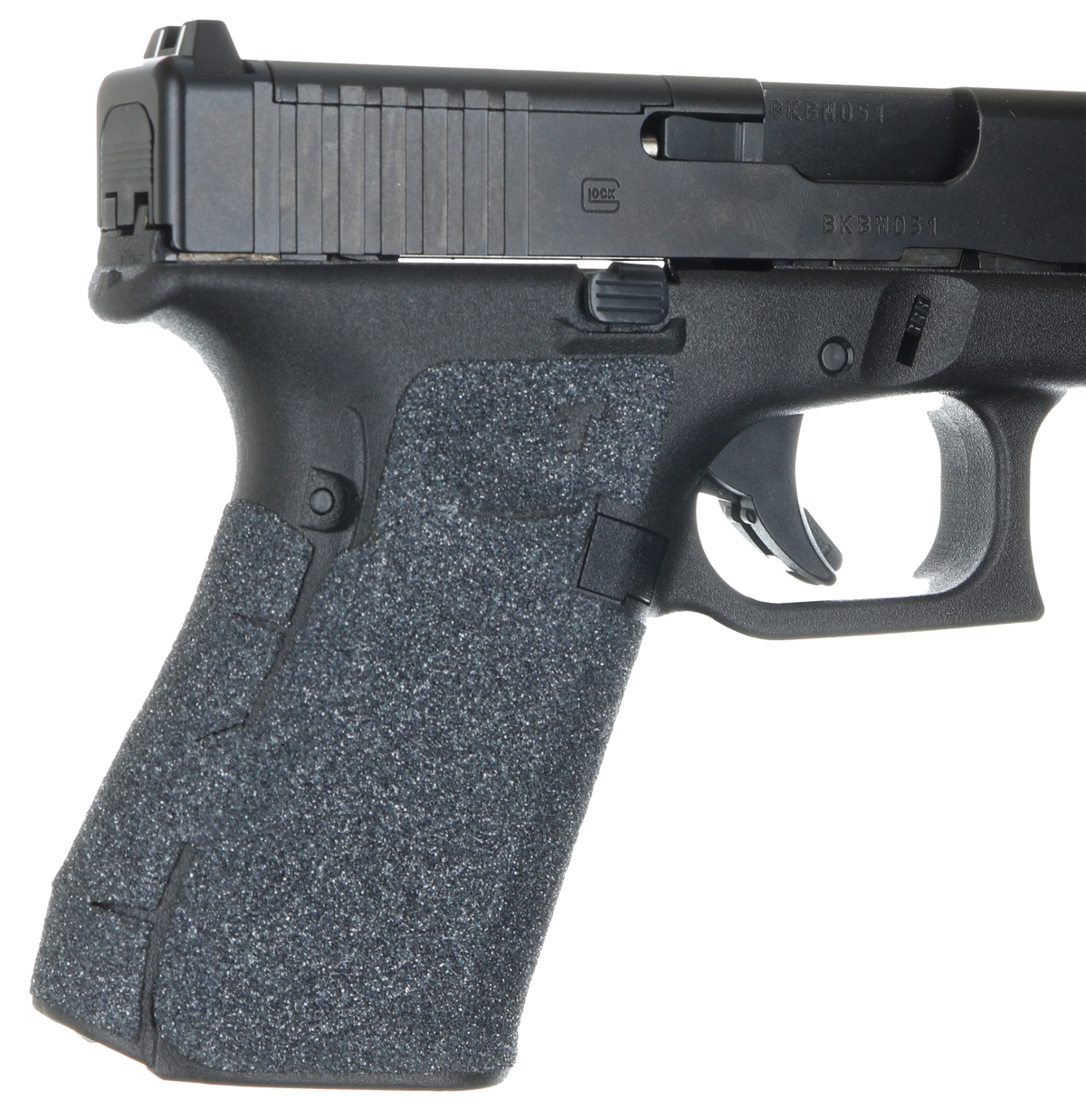 Talon Grips 382G Adhesive Grip Glock Gen5 19/23/25/32/38/44 Black Granulate - No Backstrap