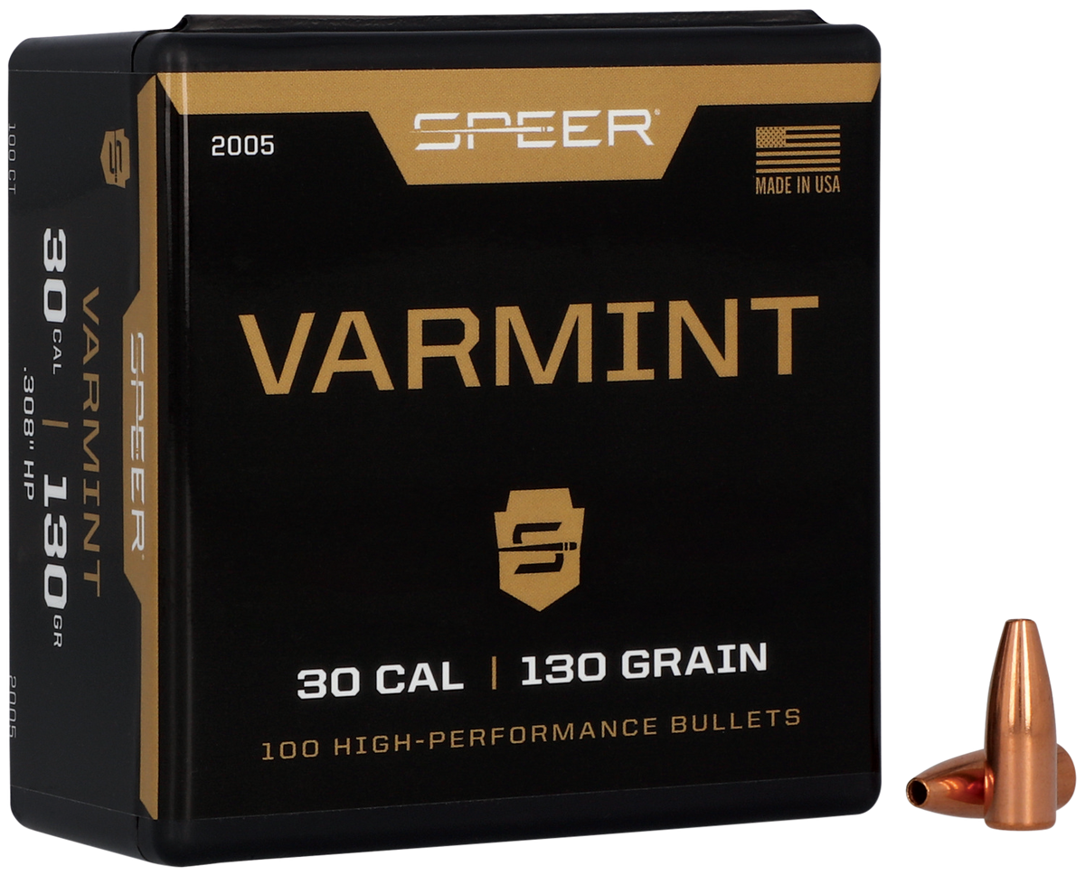 Speer 2005 Varmint 30 Cal .308 130gr Jacketed Hollow Point 100/Box