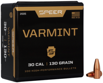 Speer 2005 Varmint 30 Cal .308 130gr Jacketed Hollow Point 100/Box