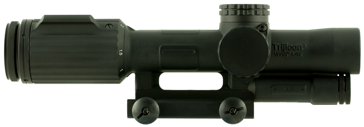 Trijicon VCOG 1-6x24mm 30mm Tube LED Illuminated Green Segmented Circle/Crosshair MOA Riflescope - Matte Black
