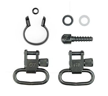 GrovTec GTSW41 Barrel Band Swivel Set 1" Black Steel - Uberti 1866/1873 Lever Action