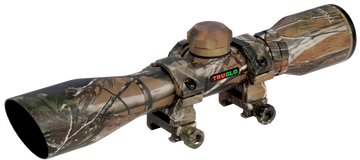 TruGlo TG8504CD Compact 4x 32mm 1" Tube Diamond Reticle Rifle Scope - Realtree APG w/Rings