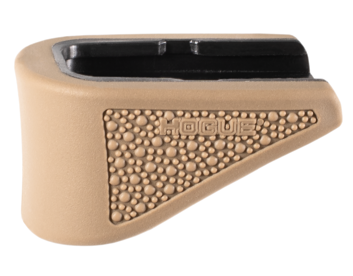 Hogue 18223 OverMolded Rubber Grip Extension Base Pad for Glock 42 .380 ACP 6-Rd - FDE