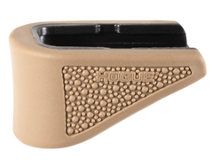 Hogue 18223 OverMolded Rubber Grip Extension Base Pad for Glock 42 .380 ACP 6-Rd - FDE
