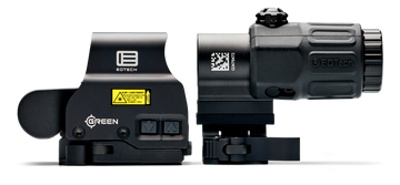 EOTech HHS Green EXPS2 & G33 3x Magnifier 1 MOA Green Dot/68 MOA Ring Holographic Sight - Matte Black