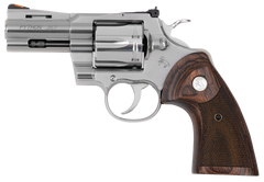 Colt Mfg Python 357 Mag/38 Special 3" 6-Shot DA/SA Revolver - Stainless/Walnut