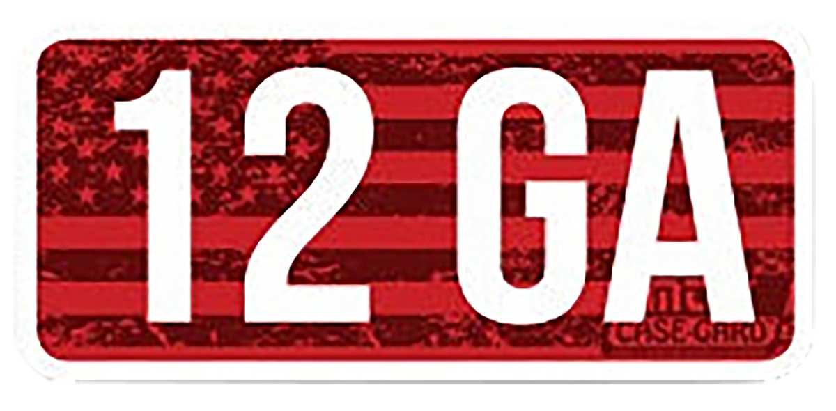 MTM Case-Gard CL12GA 12 Gauge Ammo Caliber Labels - 8-Pack - Red