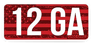 MTM Case-Gard CL12GA 12 Gauge Ammo Caliber Labels - 8-Pack - Red