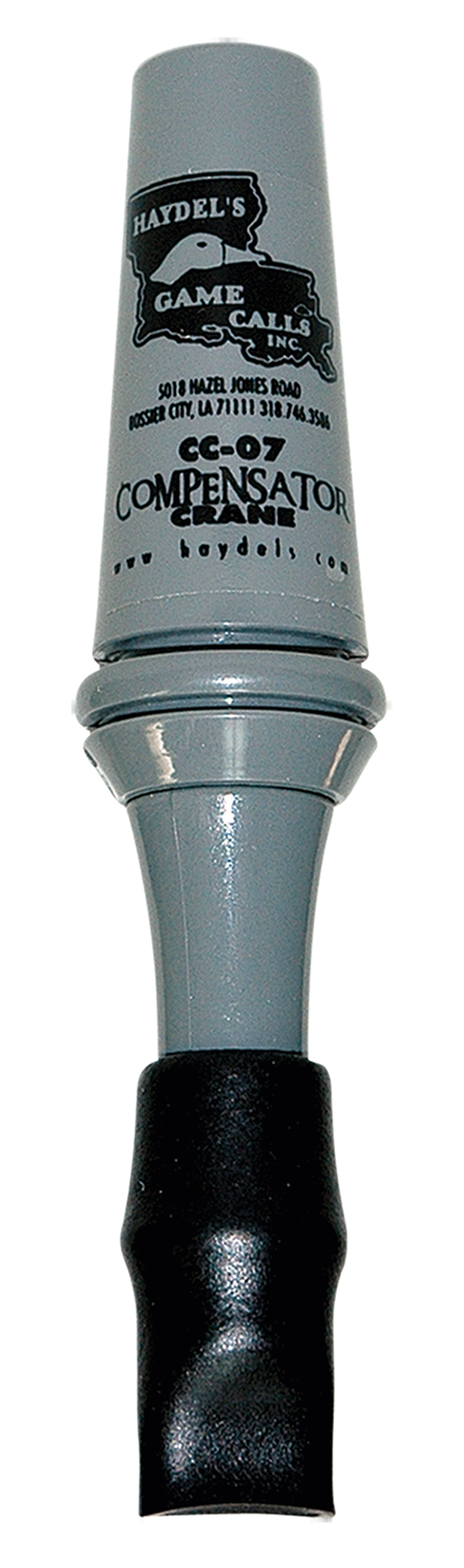 Haydels CC07 Compensator Sandhill Crane Single Reed Open Call - Gray Plastic