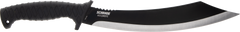 Schrade Decimate Parang 11.75" Parang Plain Black Oxide 3Cr13 Steel Fixed Blade Knife - Black Rubber Overmold Handle