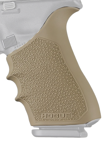 Hogue HandAll Beavertail Grip Sleeve Flat Dark Earth Rubber - Glock 17/34 Gen 1/2/5
