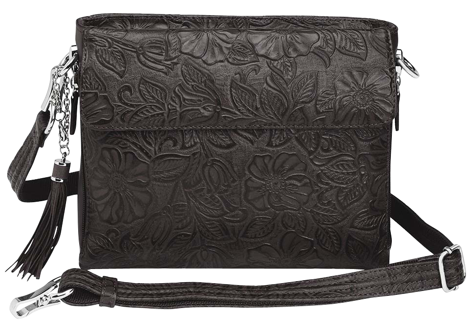 GTM GTM-22 Clutch Concealed Carry Purse - Black Cowhide