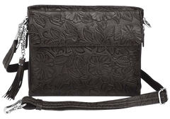 GTM GTM-22 Clutch Concealed Carry Purse - Black Cowhide