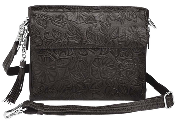 GTM GTM-22 Clutch Concealed Carry Purse - Black Cowhide